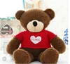 fashion Plush Stuffed Lovely Teddy Bear dressing coat with a Heart plush bear for lovers gift