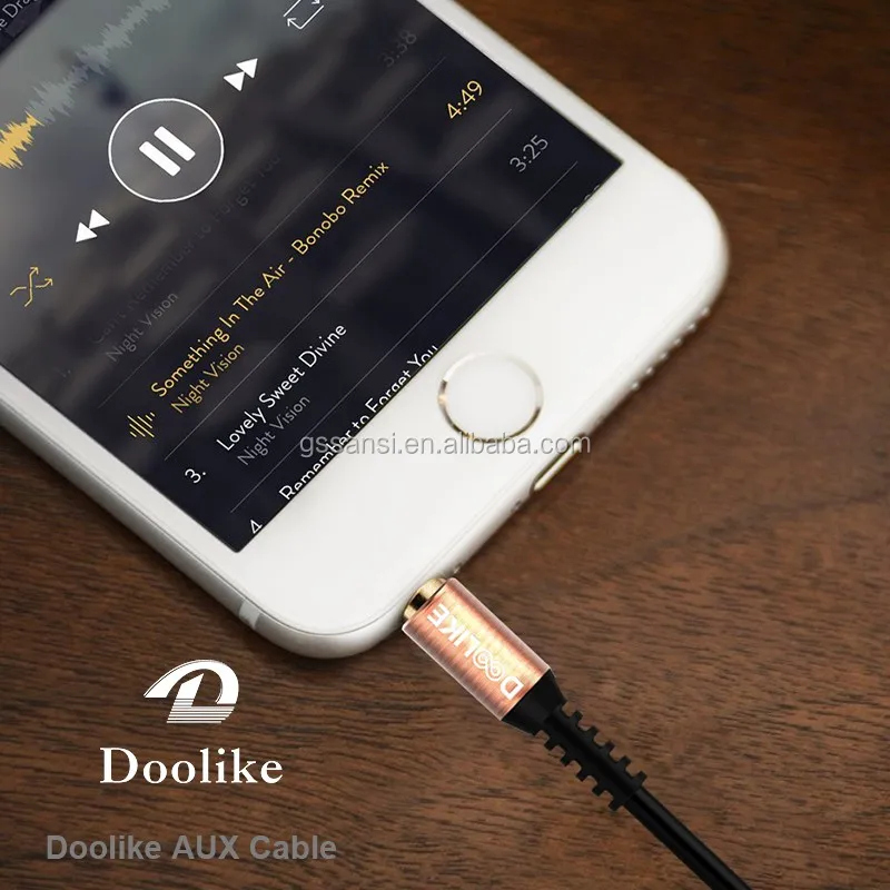 Doolike Wholesale Price Mini Aux Cable 3.55mm For Car Headphone