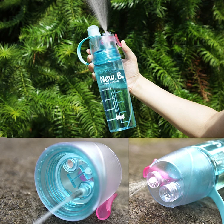 new style sports plastic mist spray plastic water bottle