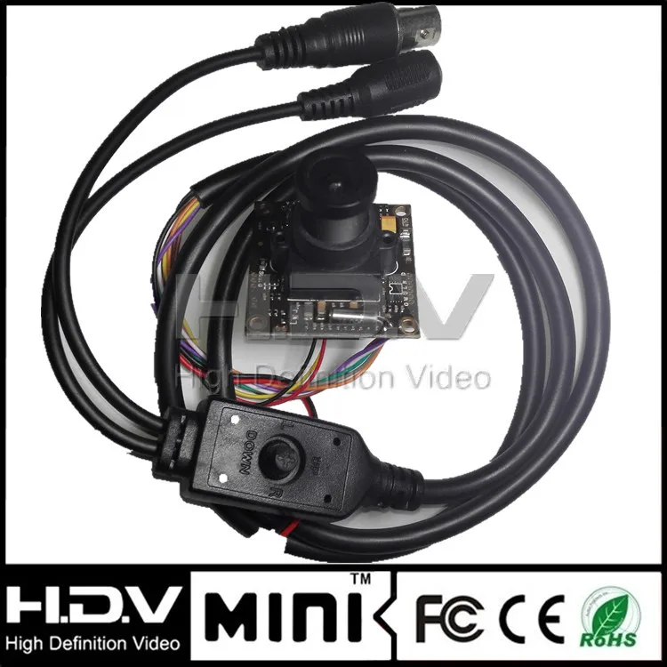 Mini CCTV Camera 700TVL Micro CCD with Night Vision, 3.6mm Lens, 0 ...