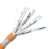High speed communication flat lan cable shielded sftp cat 7 cable patch cable