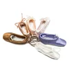 Ballet Foottip Pointe Shoes Key Chain Mini Shoe Ballet Keychain Satin Pointe Key ring