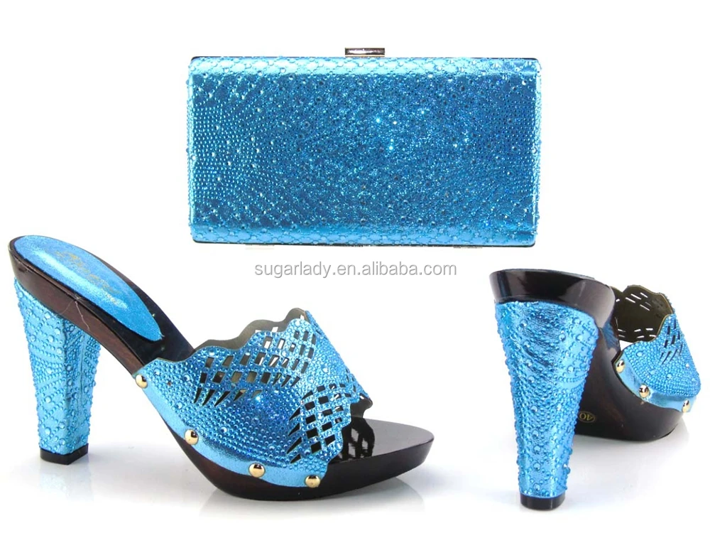 powder blue shoes and bag