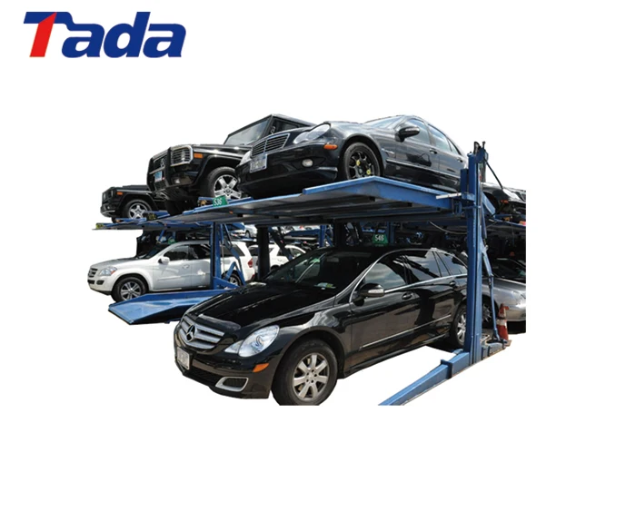 
automatic robot 2 post parking lift 2 level parking stacker 