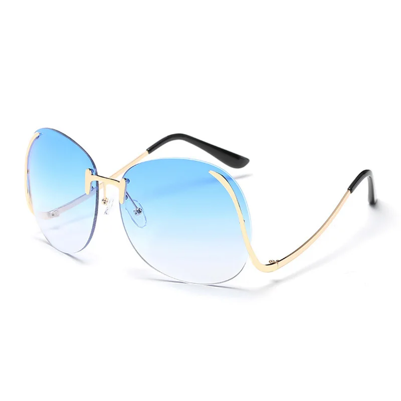 

Superhot Eyewear 11635 Fashion 2020 Women Sun glasses Oversized Rimless Sunglasses