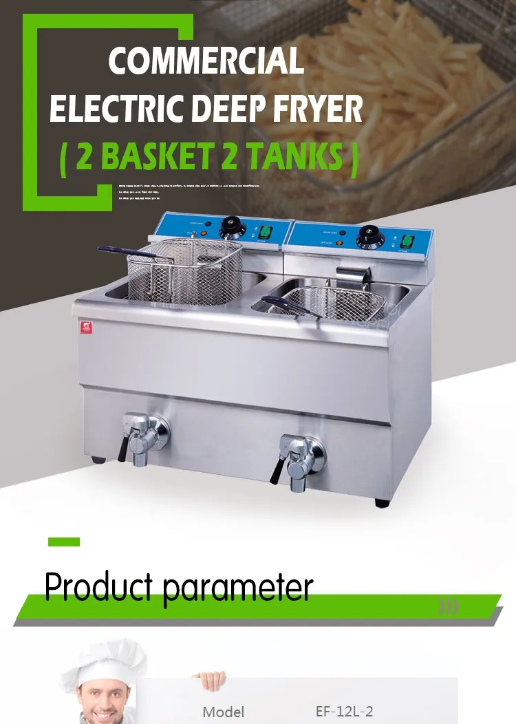 Fried Chicken Wings Chicken Deep Fryer/table Top Electric Fryer Machine