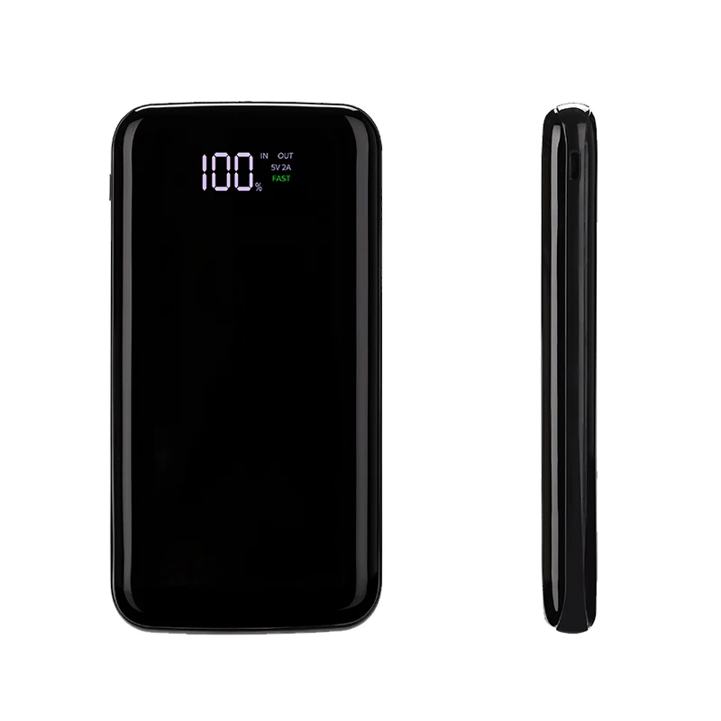 

High Capacity Power banks Digital display screen Power Bank 20000 mAh with Type-C, Black