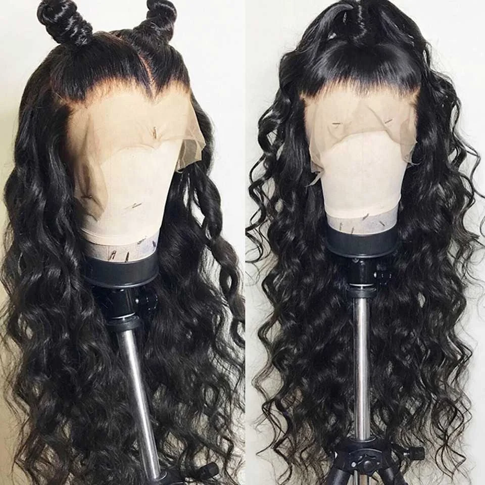 

Cuticle Aligned Hair Pre-Plucked Deep Wave Human Hair 13*6 Lace Front Wigs