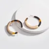 wholesale fashion acetate circle hoop earring acrylic C hoops stud earring