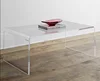 Modern Standing Desk Clear Acrylic Working Table Computer Desk Console Table