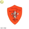 Hot sale faux jeans leather labels metal leather badges maker