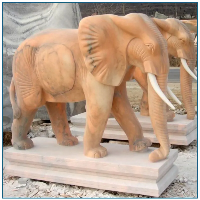 Sunset Red Garden Large Stone Elephant Sculptures Buy Stone Elephant Sculpture,Large Elephant