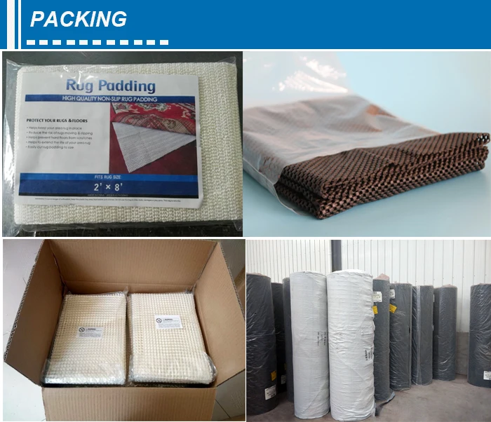 Customized Size Persian Carpet Mesh Underlay Pvc Foam Rug Pad Buy Pvc