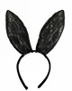 Black Bunny Rabbit Ear Lace Fancy Dress Masquerade Ball Hen Party Accessories