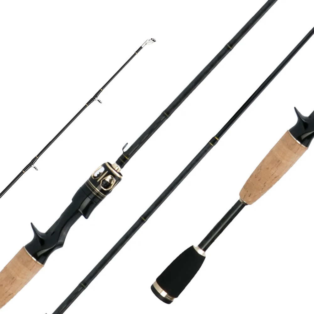 

CEMREO Double Tips Carbon Casting Fishing Rod 1.8m 2.1m 2.4m, 3 colors in stock