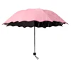 Wholesale high quality flower hide print colour when wet magic color changing umbrella for selling