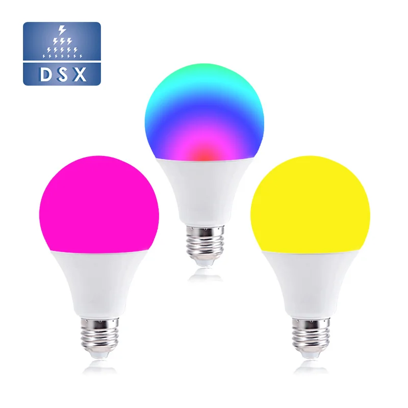 Amazon Alexa Google Home Compatible Wifi Smart Bulb light RGB CCT Controller Led Light Bulb with E26 E27 Base