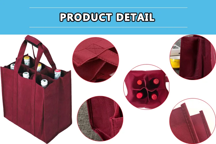 Customized Promotional Non Woven Wine Bag In Wholesale Price