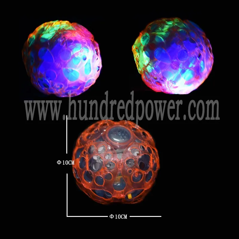 LED Jumping Fusion Ball Dancing Vibrating Flashing Blinking Toy Glow Light Up 