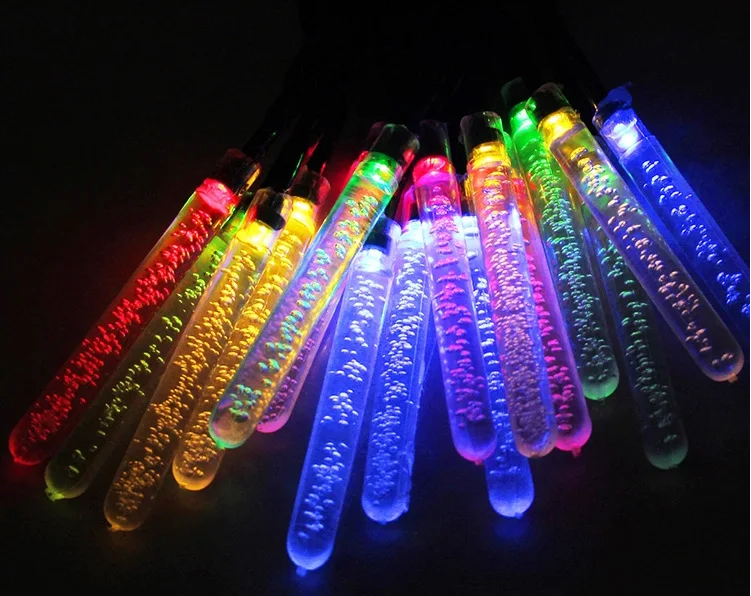 Solar Light String 20LED Ice Cone Waterproof Spring Festival Holiday Garden Decoration Light String