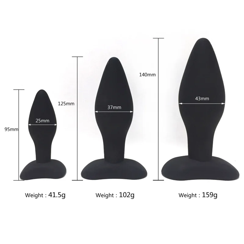 Super soft expand silicone anal plug Anal Butt Plugs Set Sex toy
