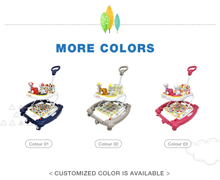 Infant Products Baby Walking Ring Musical Baby Walker And Rocker For