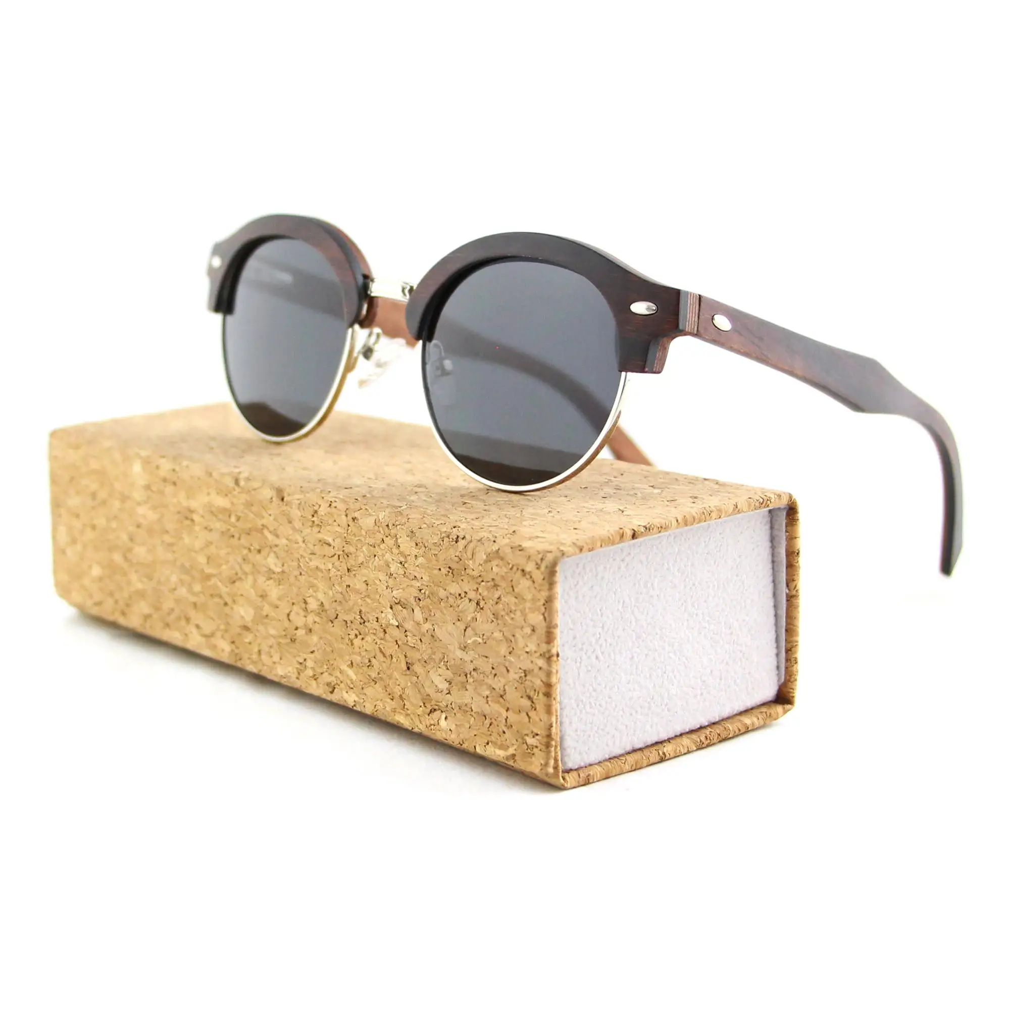 

City Vision Custom Mens Wood Polarized Sunglasses, Custom color