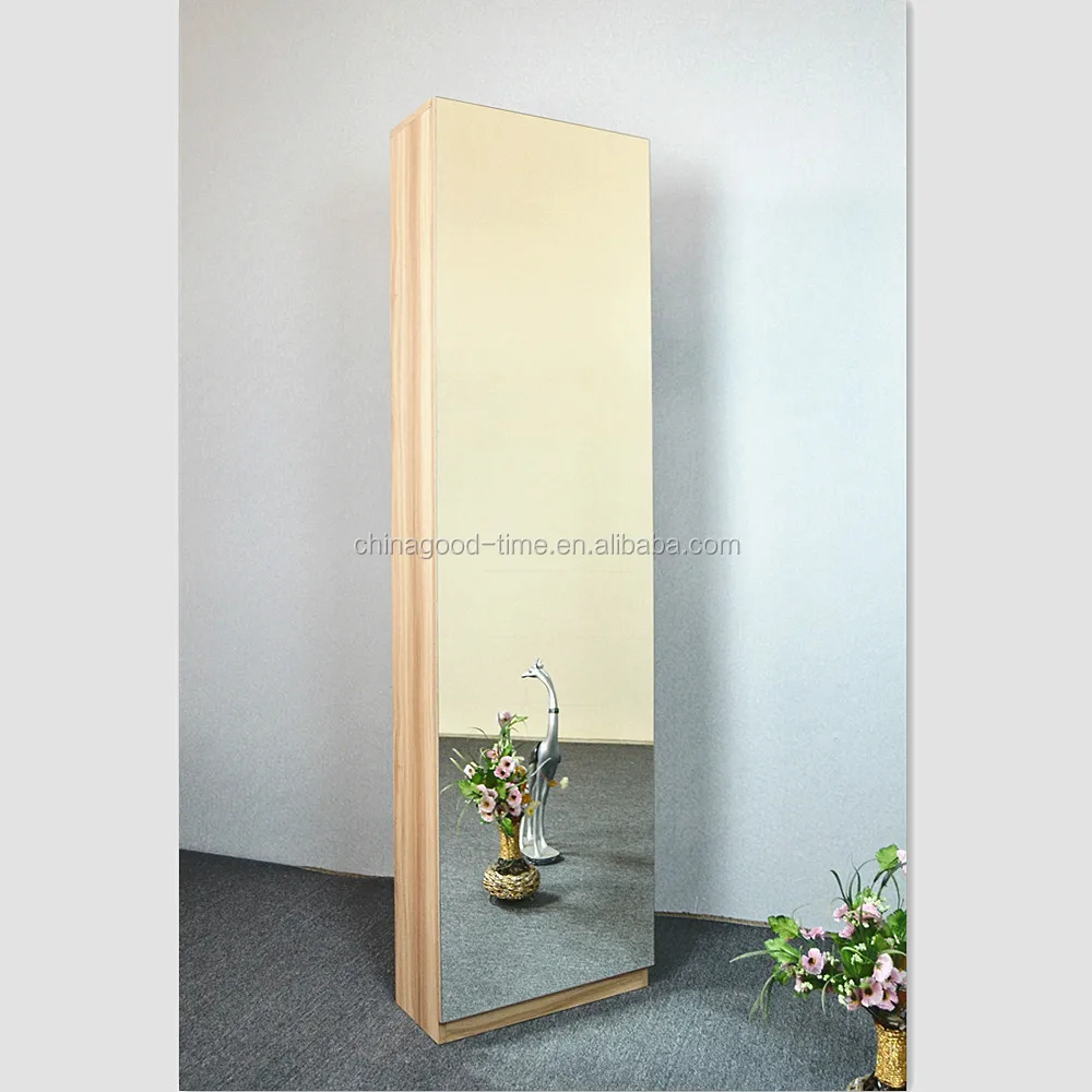 tall mirrored shoe cabinet