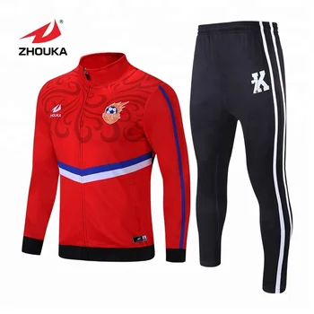 Custom Your Own Red Soccer Jerseys Training Tracksuit For Football Team ...
