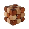 wooden IQ game intelligence 3D puzzle brain teaser antique boutique style high quality solid wood promotional gifts adults kids