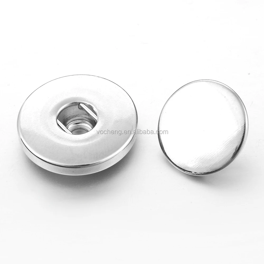 

Simple Design 12mm and 18mm Snap Buttons snaps jewelry(Vn-570*100) Free Shipping Vocheng Jewelry