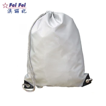 Custom Hdpe White Backpack Nylon Drawstring Bag Custom Hdpe White Backpack Nylon Drawstring Bag