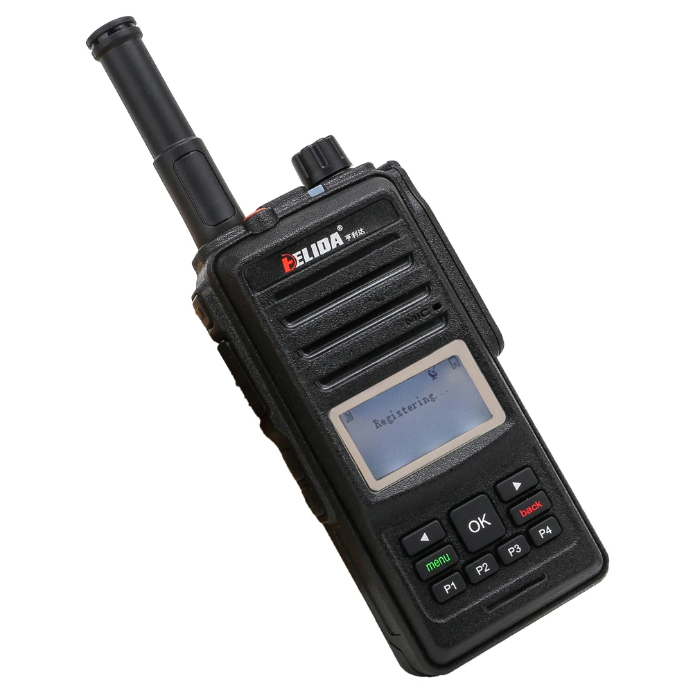 

internet radio wifi network radio 2g 3g GSM WCDMA dual sim card two-way radio walkie talkie with sim card, Black