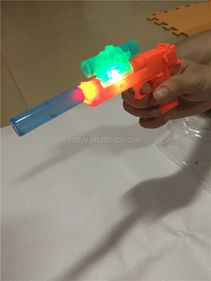New Arrival Light Up 8 Sounds Plastic Gun Toy Children Laser Gun Toys