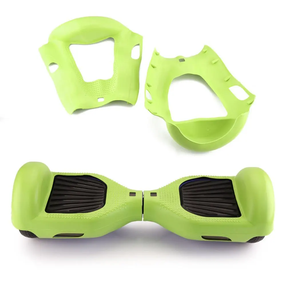 Scooters Equipment Silicone Case Cover For 6.5" 2 Wheels Smart Self Balancing Scooter Hoverboard scooter wheels 6.5" models scooter wheels Green