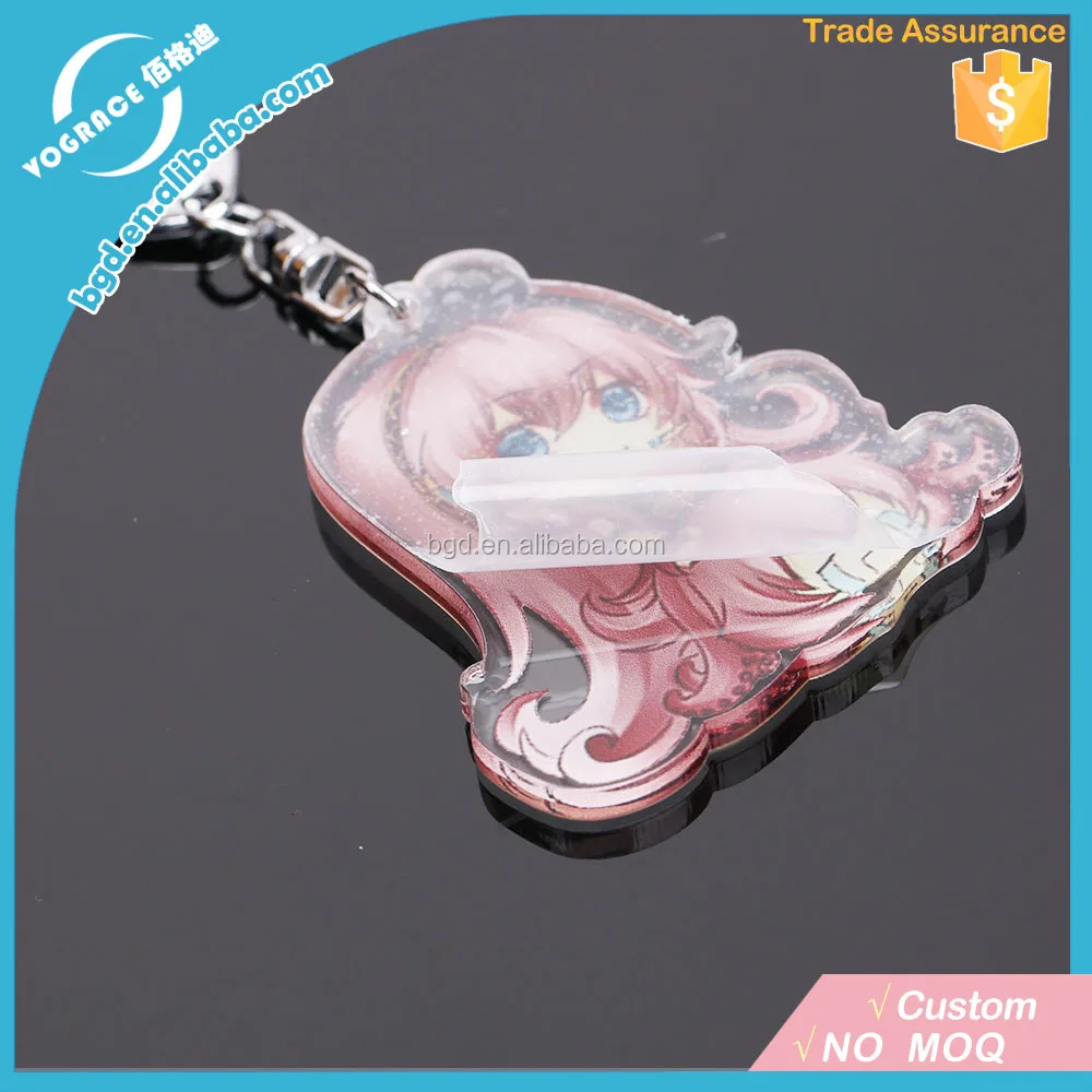 vograce acrylic charms custom printed clear acrylic keychain maker