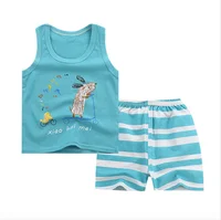 

infant baby clothing suits 2pcs T-shirt vest and short pants