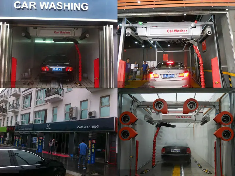 2014 Tunnel Automatic Car Wash Sprinkler System Wtih Air Drying And Wax