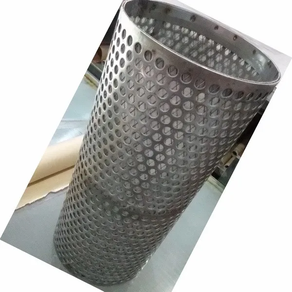 Stainless Steel Fabricated Perforated Metal Cylinder / Cone Strainer