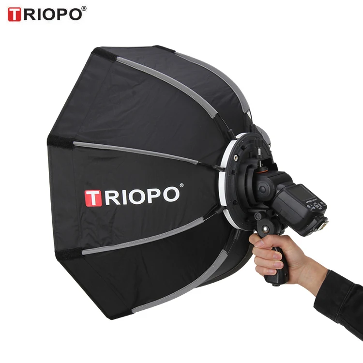 

TRIOPO KS-90  Manufacture quick and easy fold speedlite softbox, White