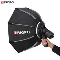 

TRIOPO KS-90 90CM Manufacture quick and easy fold speedlite softbox