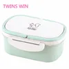 Amazon hot selling high quality 2019 New colorful leakproof eco friendly plastic bento lunch box for kids 005