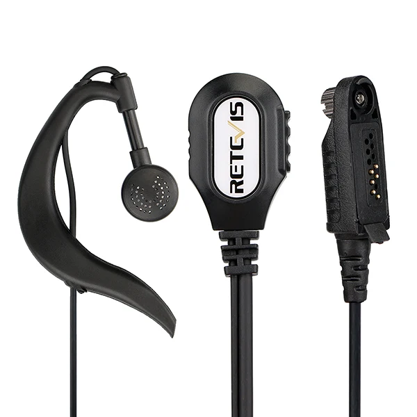 New Gshape Ear Hook Microphone Two Way Radio Earpiece Headset For