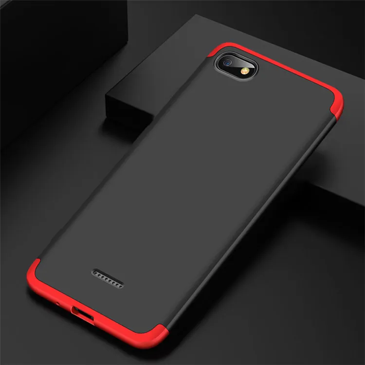 

Gkk Customized Model 360 Degree Full Protective 3 In 1 Pc Back Cover For Redmi 6a Case, Multi-color, can be customized