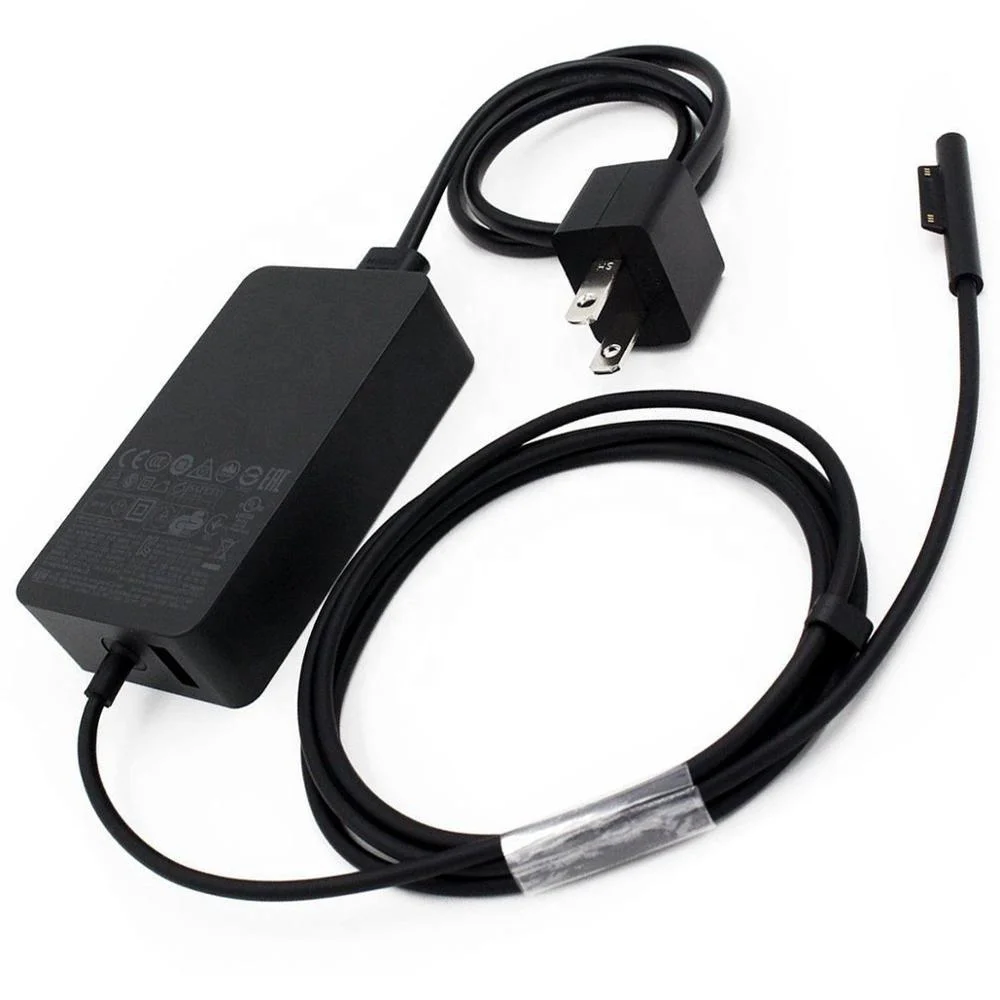 

Power adapter 65W 15V 4A AC Charging Cable Power Charger Adapter For Microsoft Surface Pro 4 Tablet OP 15v 4a, Black/white / as customer requires