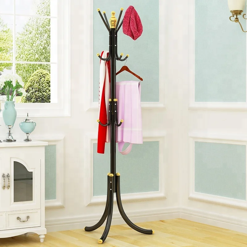 
12 hook metal iron coat rack wall hat shelf scarf rack 