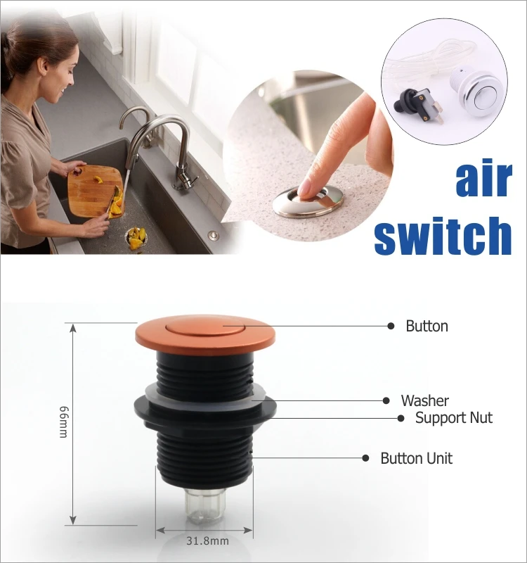 Garbage Disposal Air Switch Bathtub Plastic Push On Garbage Disposal Air Switch Bathtub Plastic Push On