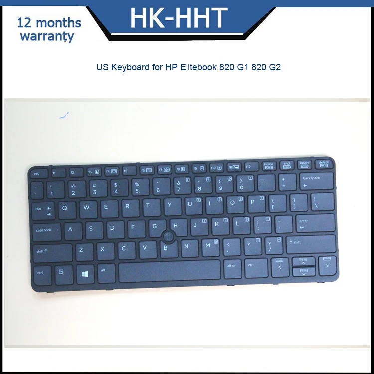SDENSHI Ultra Slim Keyboard US Layout for Computer/Desktop/PC/Laptop HP Elitebook 820 G1 820 G2
