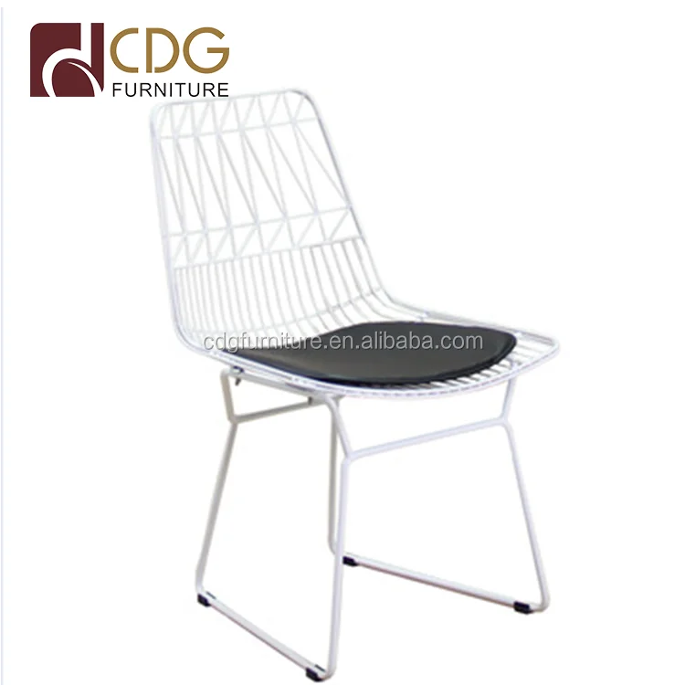 Harry Bertoia Side Wire Chair With Cushion Buy Bertoia Chair
