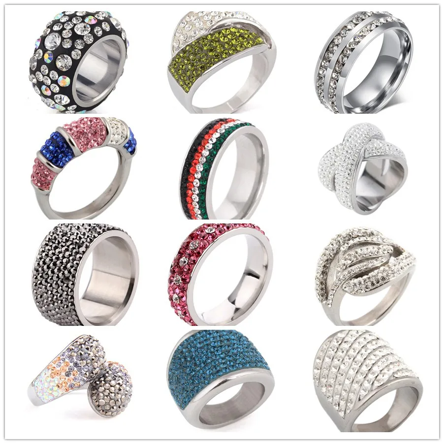 Yiwu Stock Lot Wholesale Jewelry Gold Custom Color Crystal